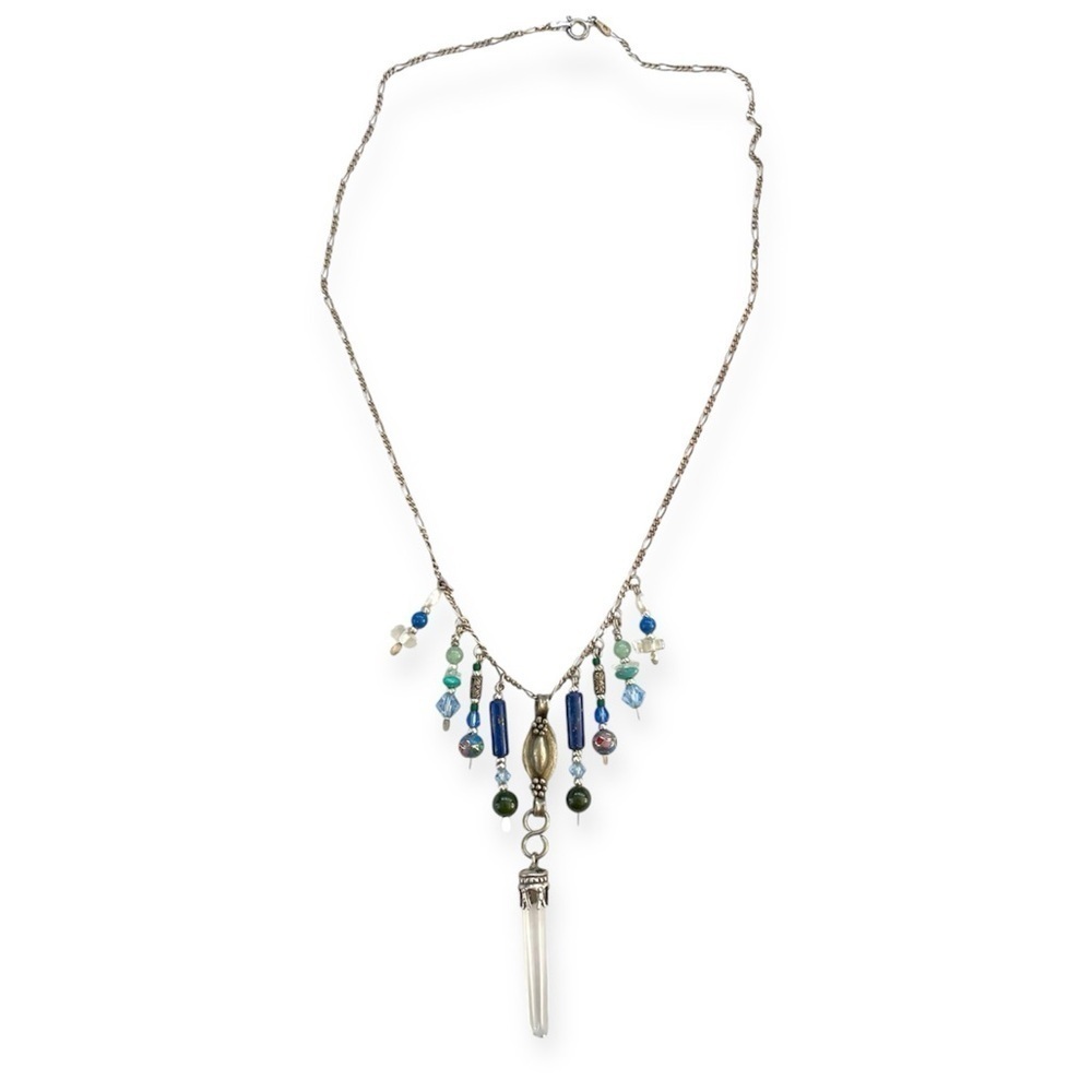 Sterling Silver and Crystal Necklace